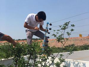 我们公司在眉山食品厂的电子围栏项目昨天已安装完工